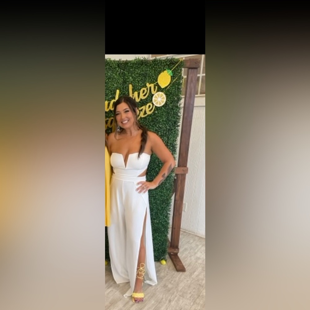 White boutique jumpsuit/romper